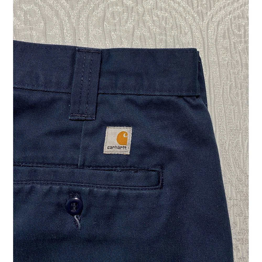 Carhartt Mens Double Knee Work Pants Navy Blue Relaxed Fit Carpenter 32x29 - Picture 9 of 9
